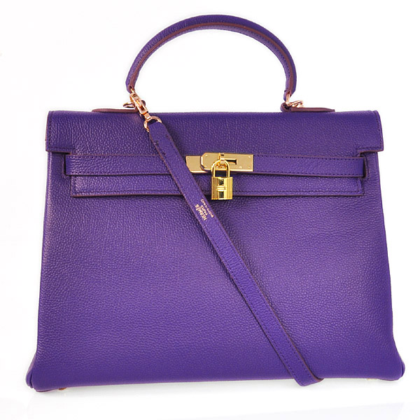 HKL35P Kelly di Hermes 35CM Iris Viola togo pelle (d'oro)